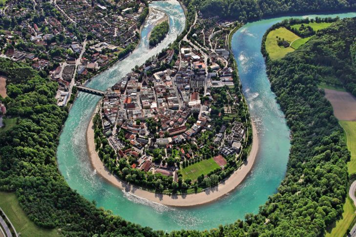 Luftbild von Wasserburg a.Inn